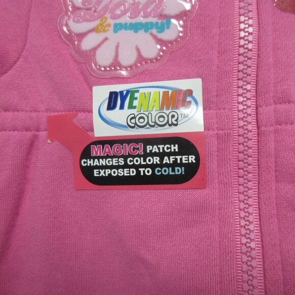 Nickledeon Dora Explore Girls 18 Months Hooded Pink Zip Long Sleeve Sweatshirt - Picture 5 of 7